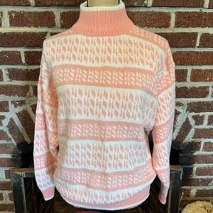 VINTAGE idioms mock turtleneck sweater